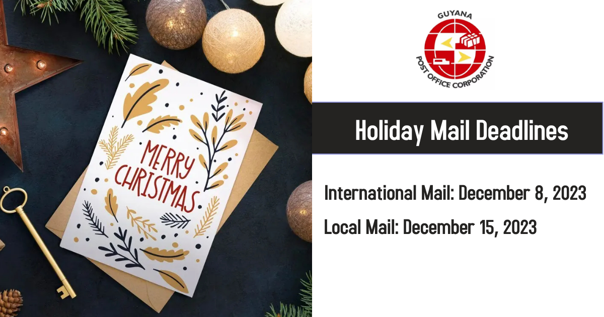Holiday Mail Deadlines